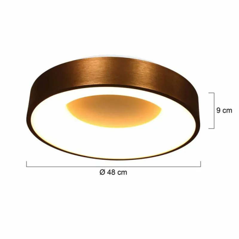 Luminaires Steinhauer Plafonnier Steinhauer Ringlede Bronze, 1 lumière* Éclairage Led