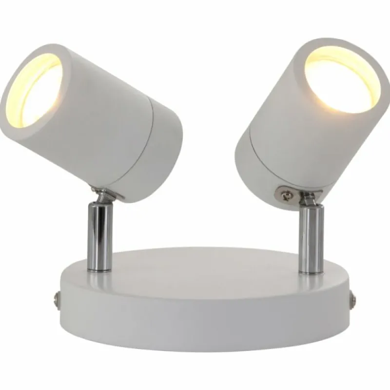 Luminaires Steinhauer Plafonnier Steinhauer Upround LED Nickel mat, Blanc, 2 lumières