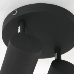 Luminaires Steinhauer Plafonnier Steinhauer Upround LED Noir, 2 lumières* Éclairage Led