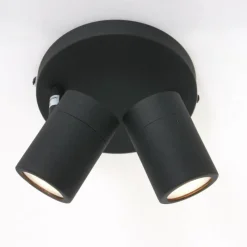 Luminaires Steinhauer Plafonnier Steinhauer Upround LED Noir, 2 lumières* Éclairage Led