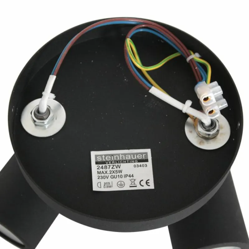 Luminaires Steinhauer Plafonnier Steinhauer Upround LED Noir, 2 lumières* Éclairage Led