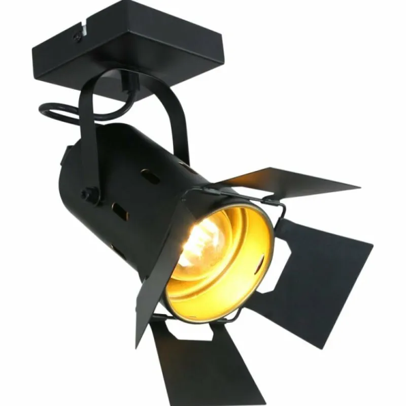 Lampes Industrielles-Luminaires Steinhauer Plafonnier Steinhauer Woschnik Noir, 1 lumière