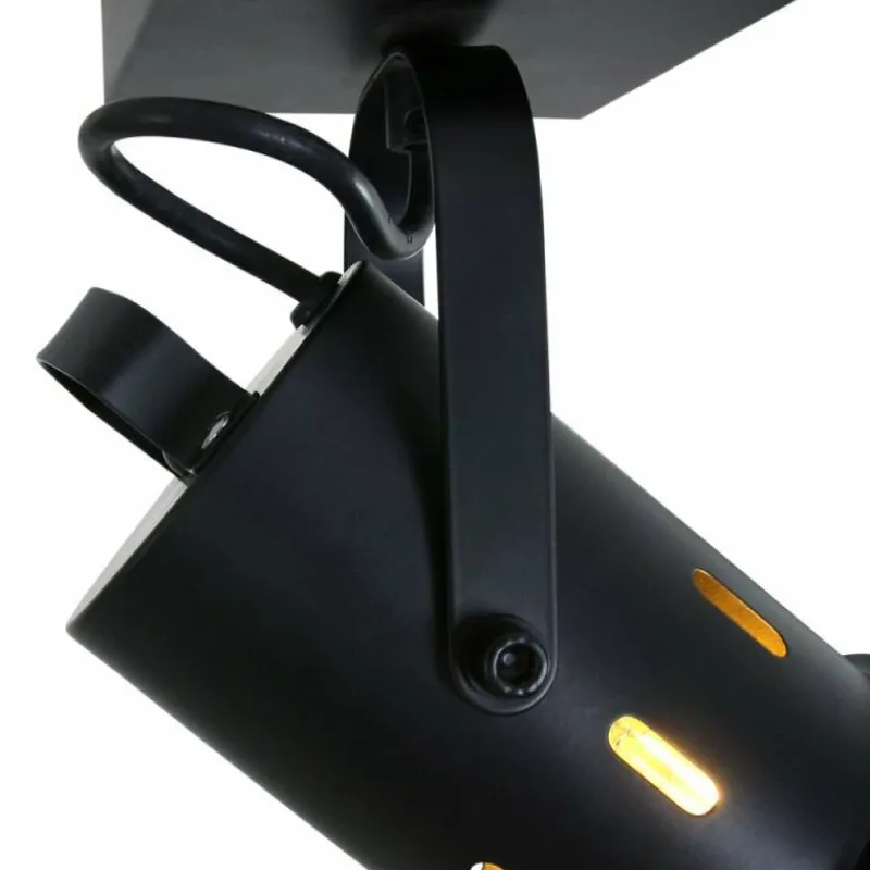 Lampes Industrielles-Luminaires Steinhauer Plafonnier Steinhauer Woschnik Noir, 1 lumière