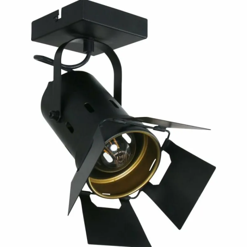 Lampes Industrielles-Luminaires Steinhauer Plafonnier Steinhauer Woschnik Noir, 1 lumière