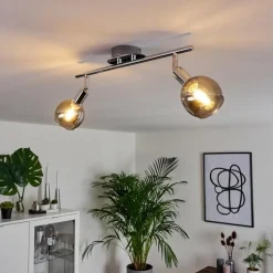 hofstein Plafonnier Stranderod Chrome, 2 lumières