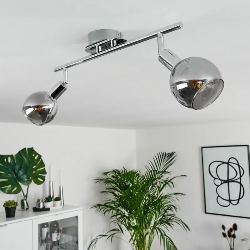 hofstein Plafonnier Stranderod Chrome, 2 lumières