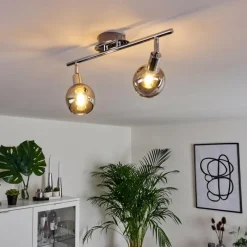 hofstein Plafonnier Stranderod Chrome, 2 lumières