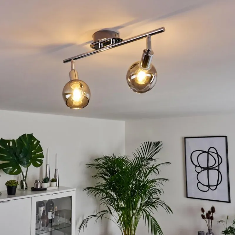 hofstein Plafonnier Stranderod Chrome, 2 lumières