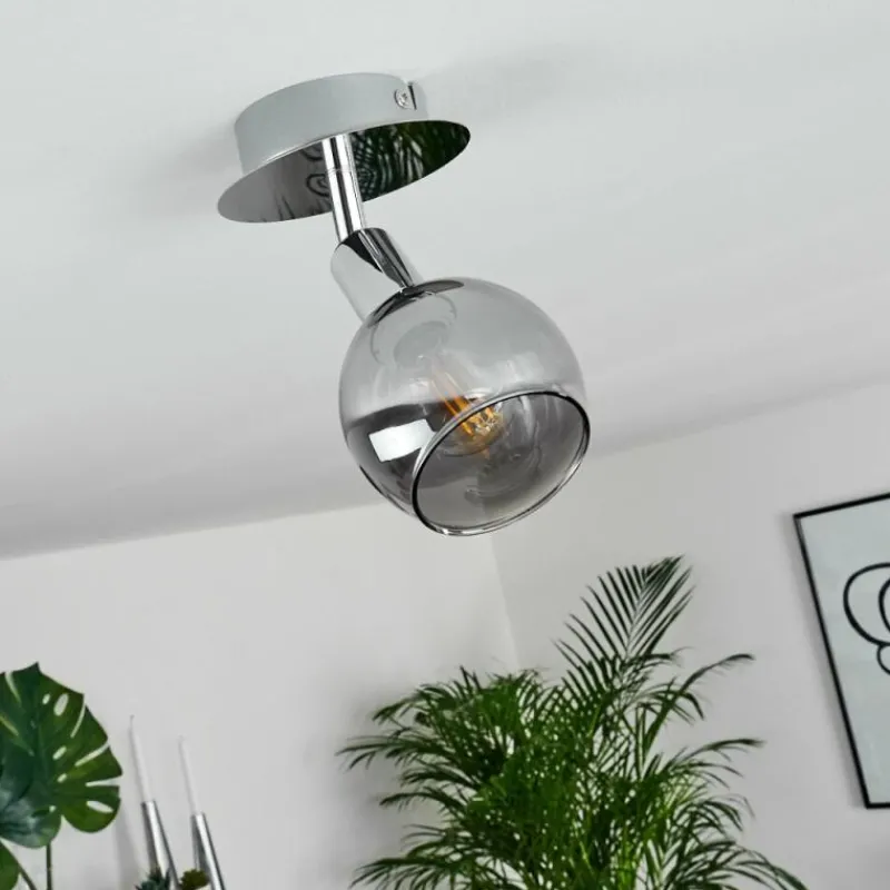 hofstein Plafonnier Stranderod Chrome, 1 lumière