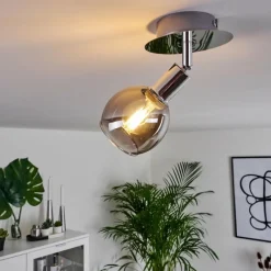 hofstein Plafonnier Stranderod Chrome, 1 lumière