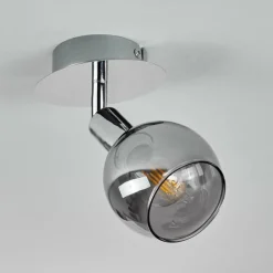 hofstein Plafonnier Stranderod Chrome, 1 lumière