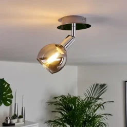 hofstein Plafonnier Stranderod Chrome, 1 lumière