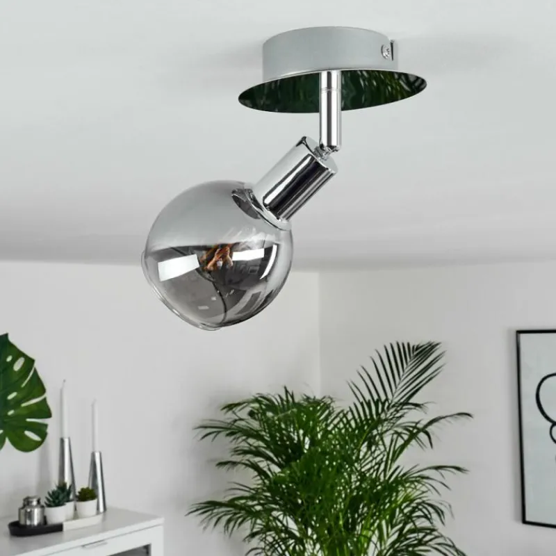 hofstein Plafonnier Stranderod Chrome, 1 lumière