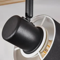 Lampes En Tissu-hofstein Plafonnier Sumlili Écru, Noir, 2 lumières