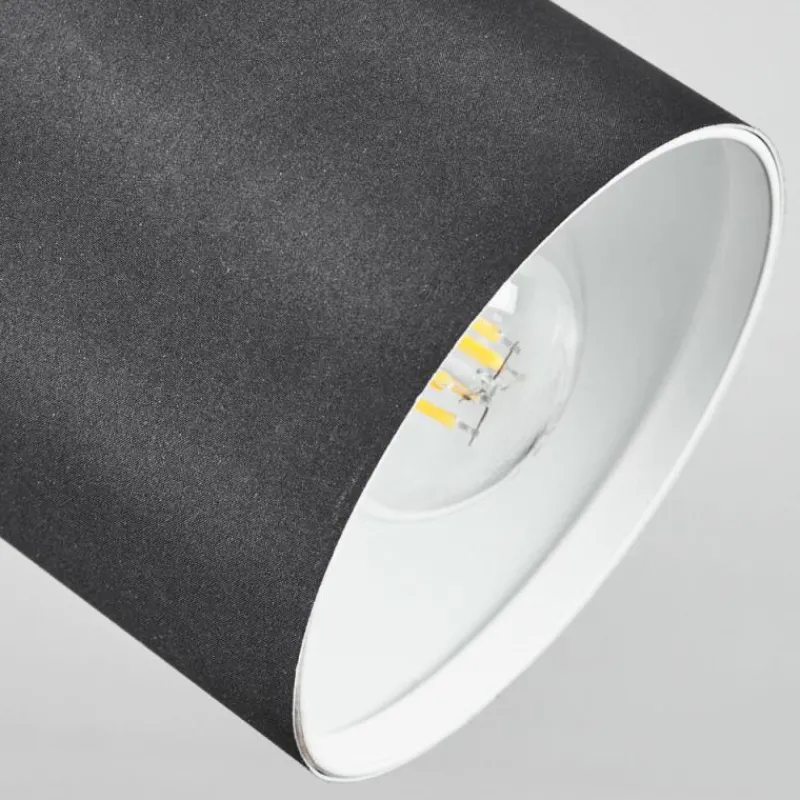 Lampes En Tissu-hofstein Plafonnier Sumlili Écru, Noir, 1 lumière