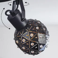 hofstein Plafonnier Sunasau Noir, 3 lumières