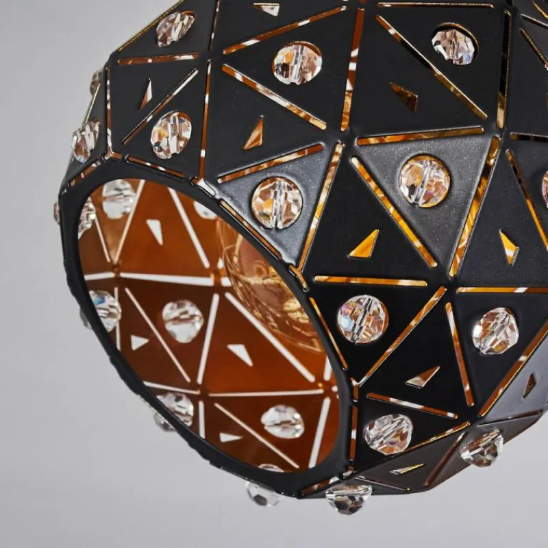 hofstein Plafonnier Sunasau Noir, 4 lumières