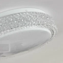 hofstein Plafonnier Suno LED Transparent, Blanc, 1 lumière