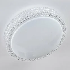 hofstein Plafonnier Suno LED Transparent, Blanc, 1 lumière
