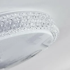 hofstein Plafonnier Suno LED Transparent, Blanc, 1 lumière