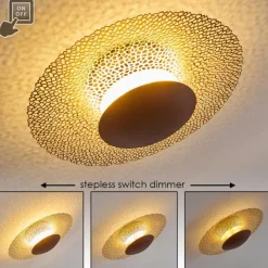 Lampes Dorées-hofstein Plafonnier Sunrise LED Or, Rouille, 1 lumière