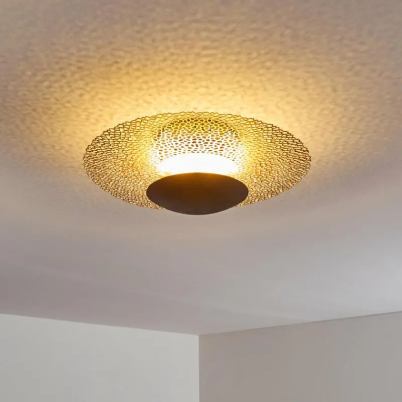 Lampes Dorées-hofstein Plafonnier Sunrise LED Or, Rouille, 1 lumière