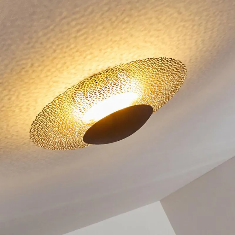 Lampes Dorées-hofstein Plafonnier Sunrise LED Or, Rouille, 1 lumière