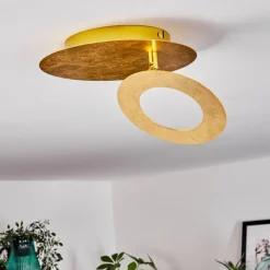 Lampes Dorées-hofstein Plafonnier Sunrise LED Or, 1 lumière