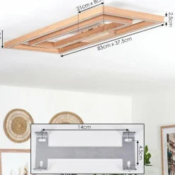 hofstein Plafonnier Surisultana LED Écru, 2 lumières