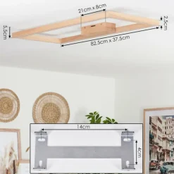 Luminaires Scandinaves-hofstein Plafonnier Surisultana LED Écru, 1 lumière