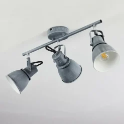 Lampes Industrielles-hofstein Plafonnier Susu Gris, 3 lumières