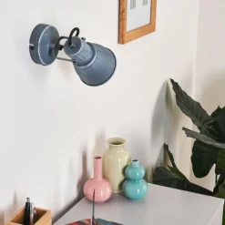 hofstein Plafonnier Susus Gris, 1 lumière