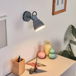 hofstein Plafonnier Susus Gris, 1 lumière