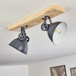 Lampes Industrielles-hofstein Plafonnier Svanfolk Bleu, Brun, Gris, Blanc, 2 lumières