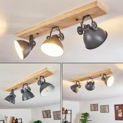 Lampes Industrielles-hofstein Plafonnier Svanfolk Bleu, Brun, Gris, Blanc, 3 lumières