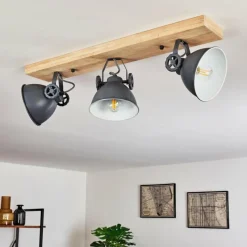 Lampes Industrielles-hofstein Plafonnier Svanfolk Bleu, Brun, Gris, Blanc, 3 lumières