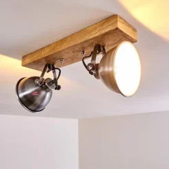 Lampes En Bois-hofstein Plafonnier Svanfolk Bois clair, 2 lumières