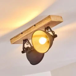 hofstein Plafonnier Svanfolk Bois clair, 2 lumières