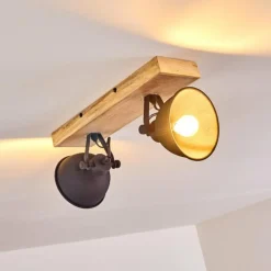 hofstein Plafonnier Svanfolk Bois clair, 2 lumières