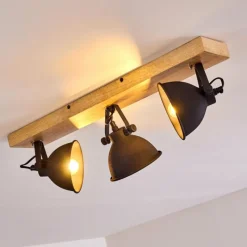 hofstein Plafonnier Svanfolk Bois clair, 3 lumières