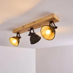 hofstein Plafonnier Svanfolk Bois clair, 3 lumières