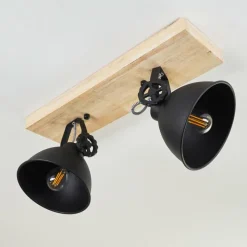 hofstein Plafonnier Svanfolk Bois clair, 2 lumières