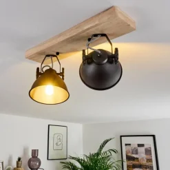 hofstein Plafonnier Svanfolk Bois clair, 2 lumières