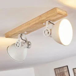 Lampes Industrielles-hofstein Plafonnier Svanfolk Brun, Blanc, 2 lumières