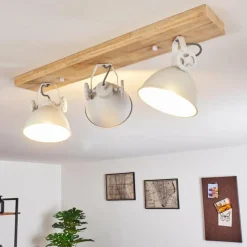 Lampes Industrielles-hofstein Plafonnier Svanfolk Brun, Blanc, 3 lumières