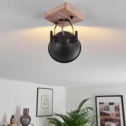 Lampes Industrielles-hofstein Plafonnier Svanfolk Brun, Noir, 1 lumière