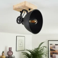 Lampes Industrielles-hofstein Plafonnier Svanfolk Brun, Noir, 1 lumière