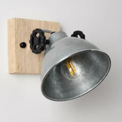 Lampes Industrielles-hofstein Plafonnier Svanfolk Brun, Noir, Zingué, 1 lumière