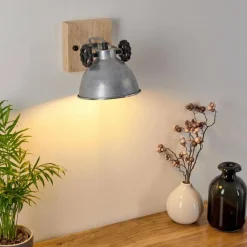 Lampes Industrielles-hofstein Plafonnier Svanfolk Brun, Noir, Zingué, 1 lumière