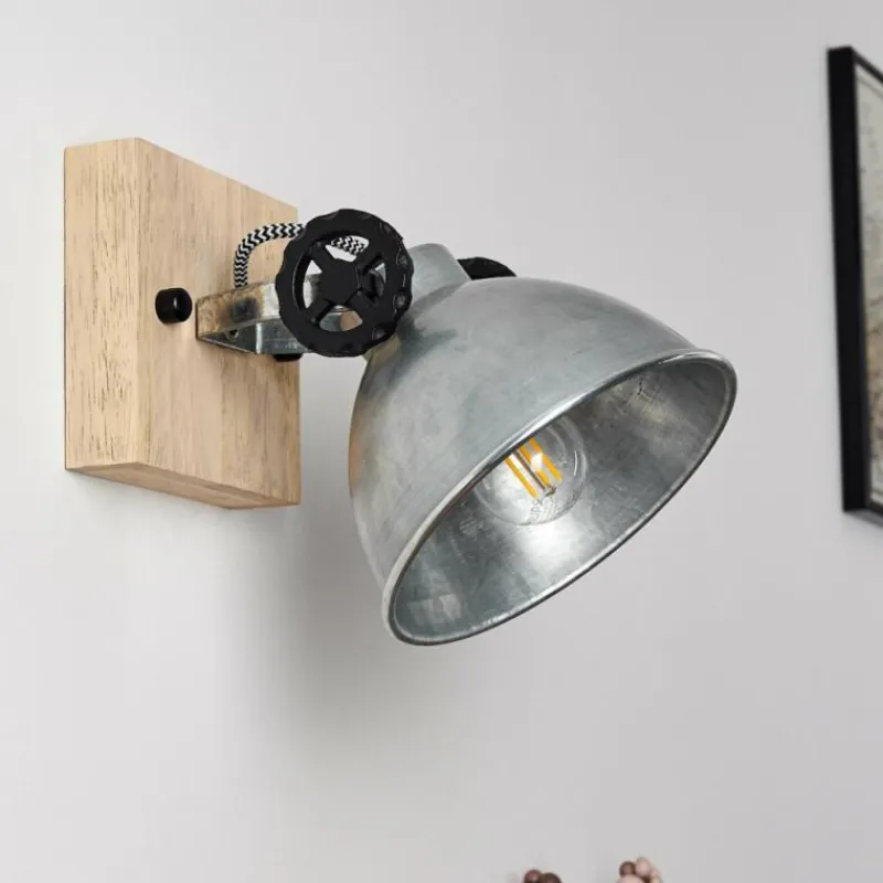 Lampes Industrielles-hofstein Plafonnier Svanfolk Brun, Noir, Zingué, 1 lumière